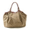 GUCCI GG GHW Sukey Hobo Shoulder Bag 211943 Canvas Brown v1