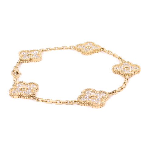 Van Cleef & Arpels Alhambra Bracelet 18K Yellow Gold
