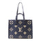 LOUIS VUITTON LV GHW OnTheGO 2 Way Bag M45495 Monogram Empreinte Navy