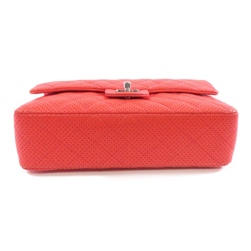 CHANEL Quilted CC SHW Chain Shoulder Bag Calfskin Leather Red v2