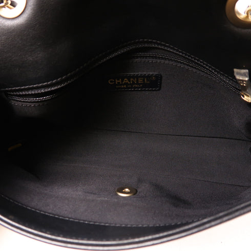 CHANEL CC GHW Chain Shoulder Bag Calfskin Leather v1