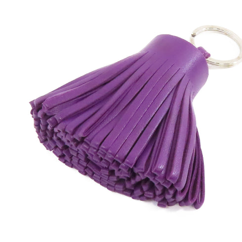 HERMES Carmen Charm Accessories Swift Leather Purple