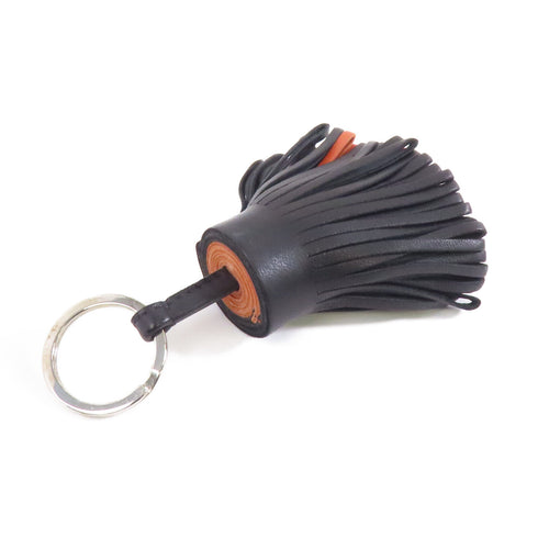 HERMES Carmen Charm Accessories Swift Leather Noir Potiron Black Brown