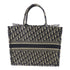 Christian Dior CD Book Tote Bag Canvas Blue
