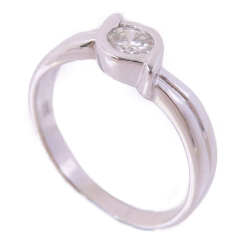 Fine Jewelry 0.32ct Diamond Ring US#6.5 18K White Gold