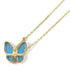 Van Cleef & Arpels Two Butterfly Necklace VCARPTUP00 18K Yellow Gold #40cm