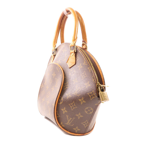 LOUIS VUITTON LV GHW Ellipse PM Handbag M51127 Monogram Brown v4