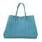 HERMES PHW Garden Party PM Tote Bag Handbag Negonda Leather Turquoise