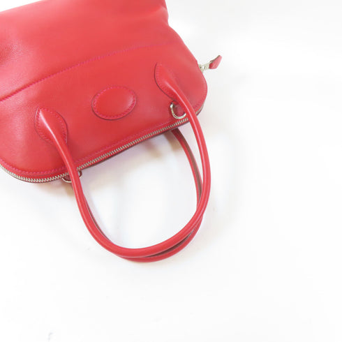 HERMES PHW Bolide 27 2 Way Shoulder Handbag Veau Swift Leather Rouge Garance/Red