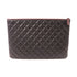 CHANEL CC SHW Pouch Clutch Calfskin Leather Black