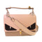 FENDI GHW Monster Handbag Shoulder Bag Calfskin Leather Beige Brown