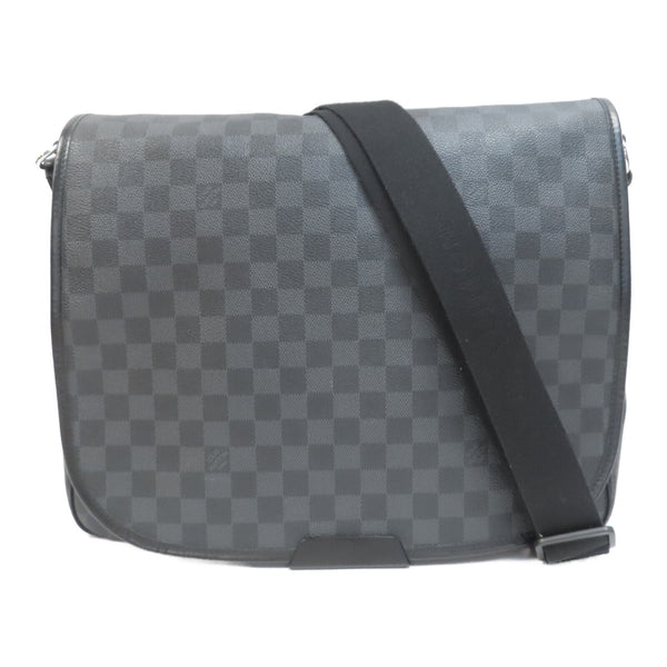LOUIS VUITTON LV SHW Daniel MM Shoulder Bag N58029 Damier Graphite Black