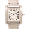 CARTIER Tank Francaise Automatic Watch 2302 Stainless Steel White