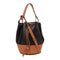 LOEWE GHW Balloon 2 Way Shoulder Bag Calfskin Leather Black/Brown