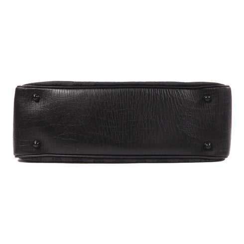 GUCCI GG Bamboo Hand Bag 112526 Canvas Black