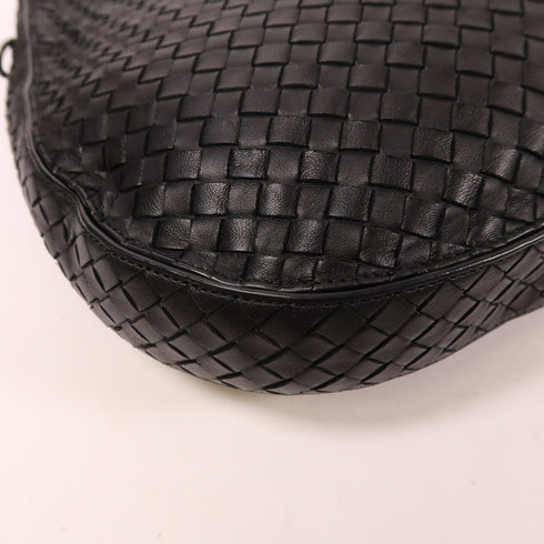 BOTTEGA VENETA BV 2 Way Shoulder Bag Lambskin Leather Black