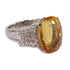 Fine Jewelry 8.72ct Topaz 0.68ct Diamond Ring US#5.75 PT900 Platinum