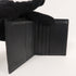 PRADA Brushed Wallet Fold Wallet Leather Black