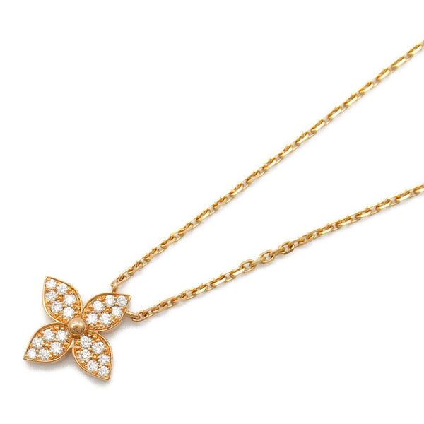 LOUIS VUITTON LV Idylle Blossom Pendant Necklace Q93710 Diamond 18K Pink Gold