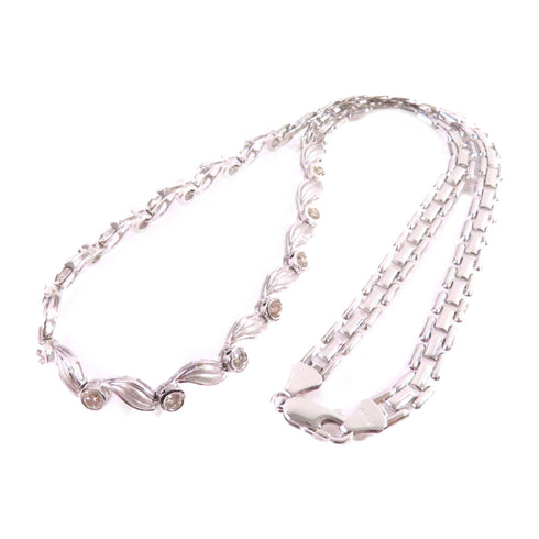 Jewelry SHW Diamond Necklace 18K White Gold