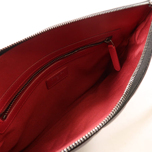 CHANEL CC Clutch Bag Pouch Leather