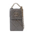CHANEL Quilted CC SHW GHW 19 Phone Bag Chain Shoulder Bag AP1773 Lambskin Gray