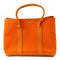 HERMES PHW Garden Party PM Tote Bag Handbag Canvas Orange