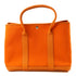 HERMES PHW Garden Party PM Tote Bag Handbag Canvas Orange