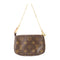 LOUIS VUITTON LV GHW Mini Pochette Accessoires Handbag M58009 Monogram Brown v5