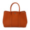 HERMES PHW Garden Party TPM Tote Bag Handbag Negonda Leather Stamp Q Feu/Orange