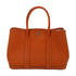 HERMES PHW Garden Party TPM Tote Bag Handbag Negonda Leather Stamp Q Feu/Orange