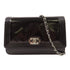 CHANEL CC SHW Chanel Boy Wallet On Chain WOC Pattern Leather Black