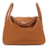 HERMES GHW Lindy 30 2 Way Shoulder Bag Taurillon Clemence Leather Gold
