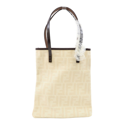 FENDI Hand Bag/Tote Bag Canvas Beige