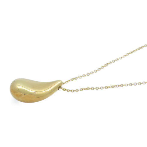 TIFFANY&CO Teardrop Necklace 18K Yellow Gold