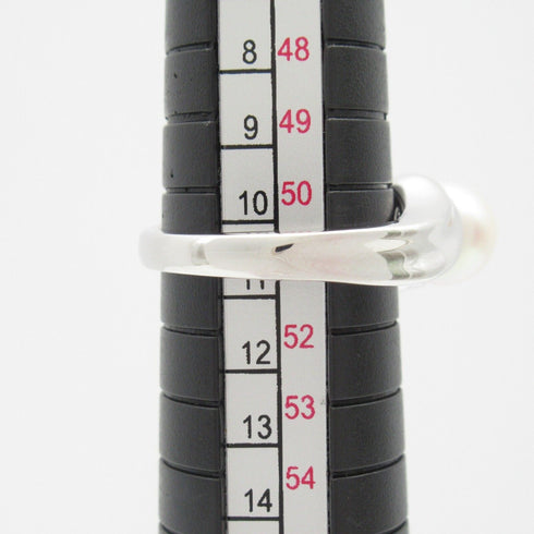 MIKIMOTO Pearl Ring 18K White Gold US#5.5/JP#10.5