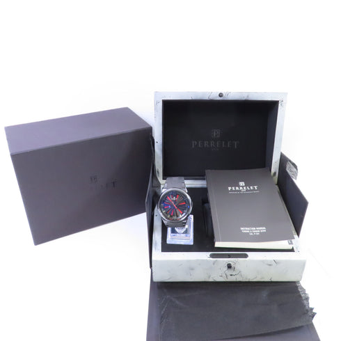 PERRELET Turbine A1047/1 Auto Watch Stainless Steel Rubber Belt