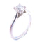 CARTIER 0.55ct Diamond Engagement Ring US#4.25 Cartier#48 PT950 Platinum