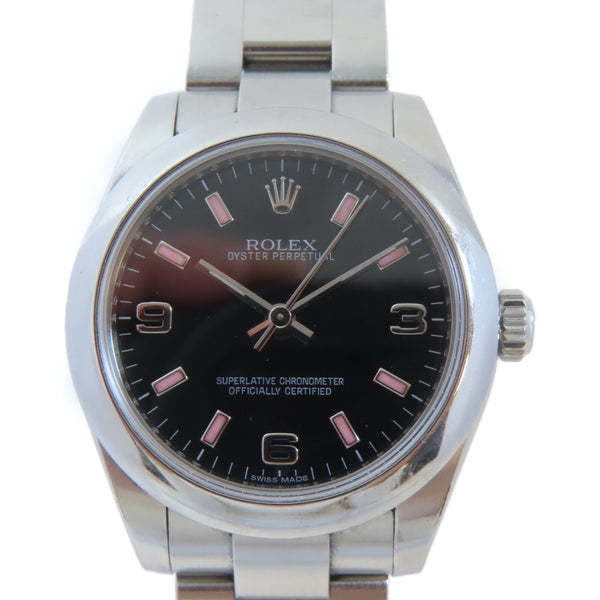 ROLEX Oyster Perpetual 31 Automatic Watch 177200 Stainless Steel Black