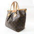 LOUIS VUITTON LV GHW Palermo PM 2 Way Shoulder Bag M40145 Monogram Brown v1