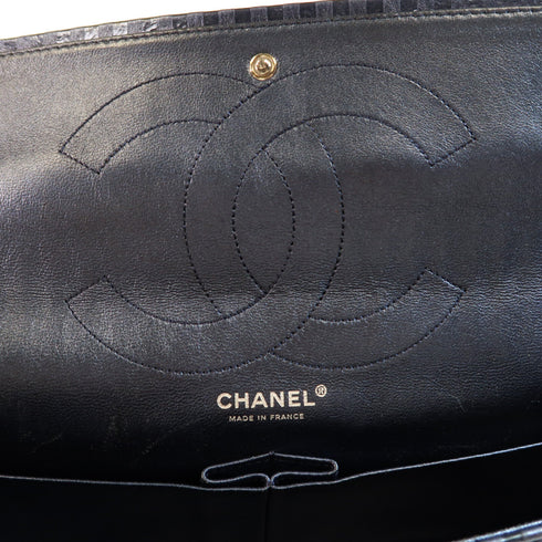 CHANEL CC SHW Chain Shoulder Bag Calfskin Leather Blue v1