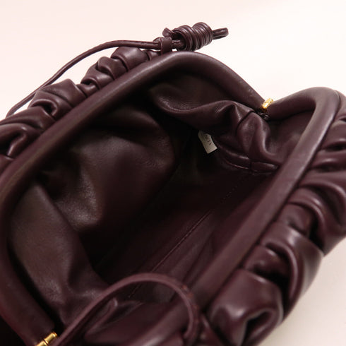 BOTTEGA VENETA BV GHW Mini Pouch Shoulder Bag 585852 Leather