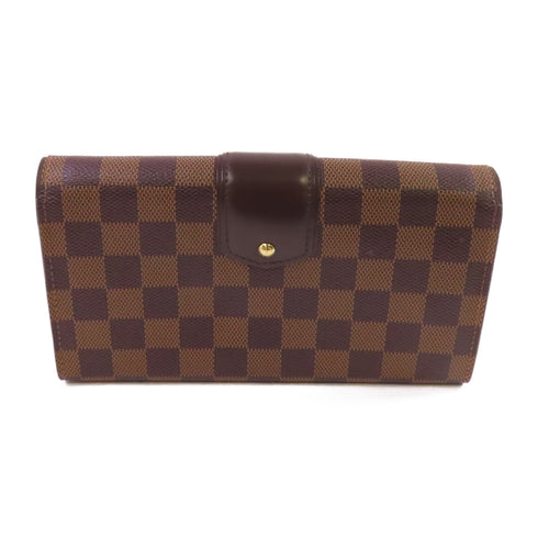 LOUIS VUITTON LV GHW Sistina Wallet Long Wallet N61747 Damier Ebene Brown