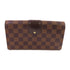 LOUIS VUITTON LV GHW Sistina Wallet Long Wallet N61747 Damier Ebene Brown