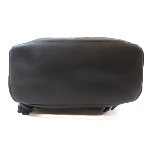 MOSCHINO GHW Backpack Rucksack Coated Canvas Black