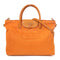 PRADA GHW 2 Way Shoulder Tote Bag Nylon/Calfskin Leather Orange