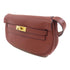 HERMES GHW Kelly Moove Shoulder Bag Veau Swift Leather Rouge Brown
