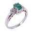 FINE JEWELRY 0.49ct Tourmaline Diamond Ring US#4.75 18K White Gold