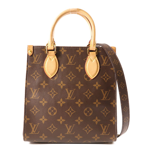 LOUIS VUITTON LV GHW Sac Plat BB 2 Way Shoulder Bag M46265 Monogram Brown v1