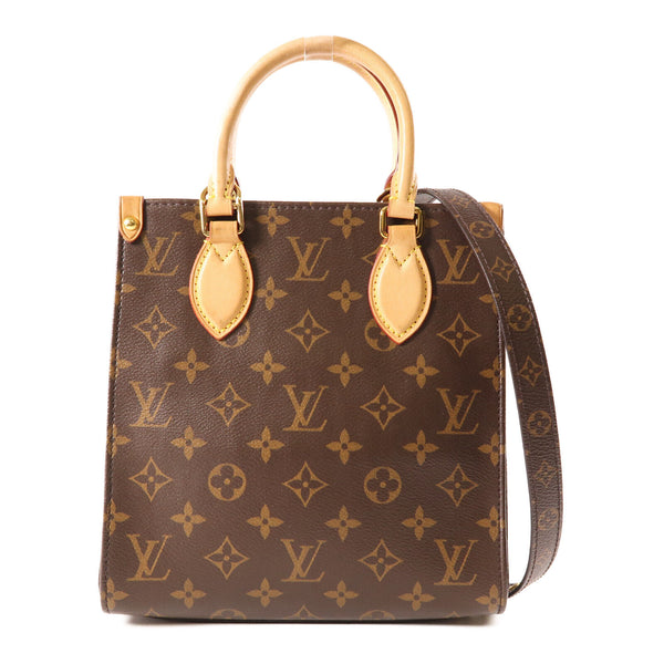 LOUIS VUITTON LV GHW Sac Plat BB 2 Way Shoulder Bag M46265 Monogram Brown v1